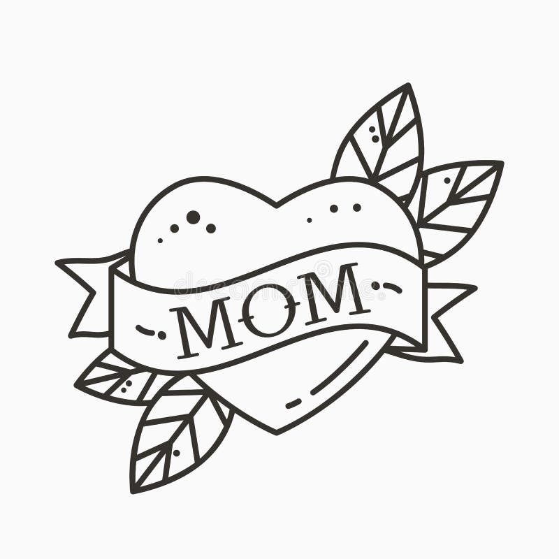 Download Outline Mom And Baby Tattoo Images