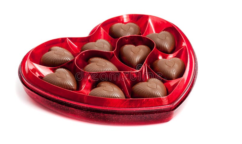 Heart Shaped Chocolate Candy Stock Image - Image of milk, chocolate ...