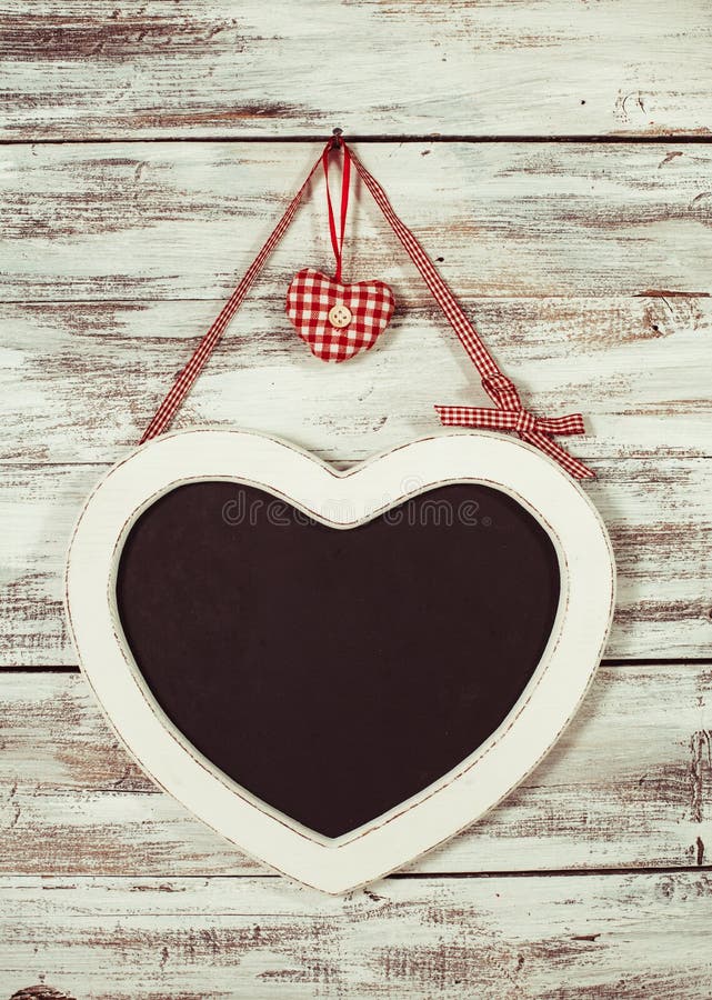 The heart shape chalkboard stock photo. Image of retro 64957628
