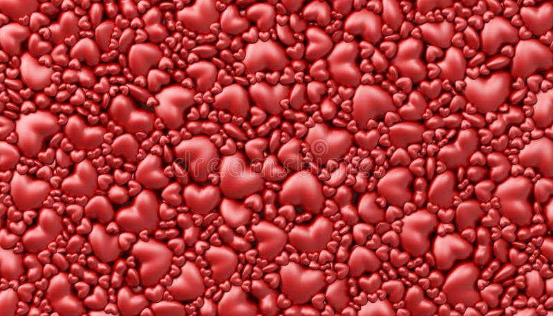 Heart Shape Cutouts on the Table Stock Illustration - Illustration of