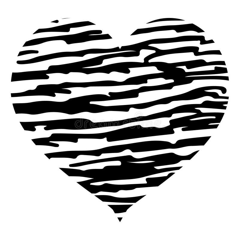 Heart Shape Design for Love Symbols. Stock Illustration Illustration of grunge, drawing 83950281