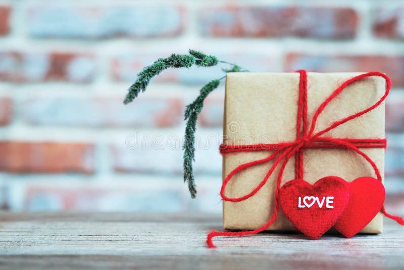 Heart shape with LOVE word, Gift box and flower, copy space for texting royalty free stock image Heart shape with LOVE word, Gift box and flower, copy space for texting royalty free stock image