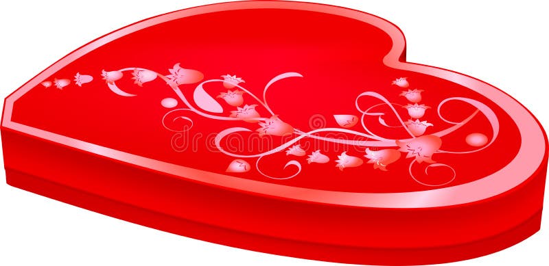 Heart-shaped box royalty free illustration Heart-shaped box royalty free illustration