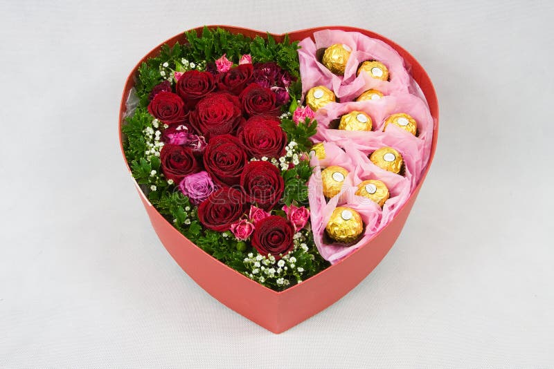 Heart Box of Roses