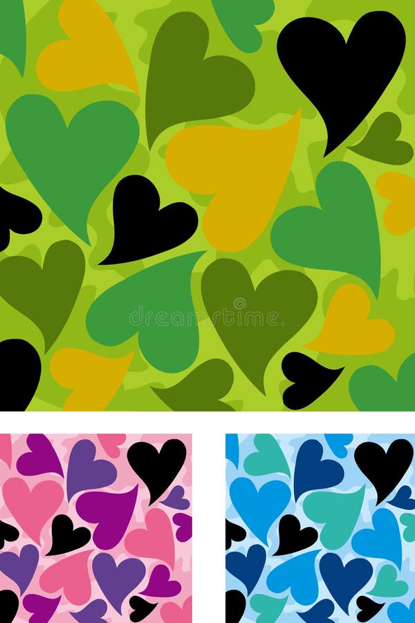 pink camo heart clipart black