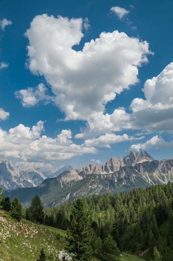 Heart-shaped Cloud In The Mountains Stock Image - Image of mountains
