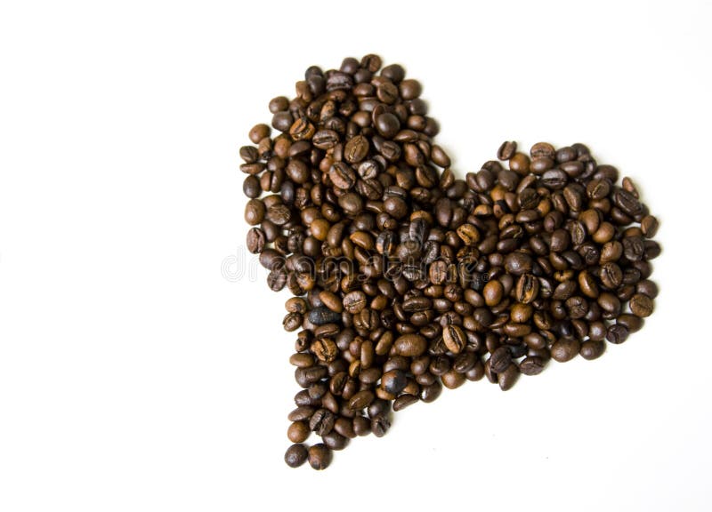 Heart Shaped Coffee Beans Picture. Image 8051957