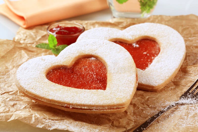 Heart shaped cookies