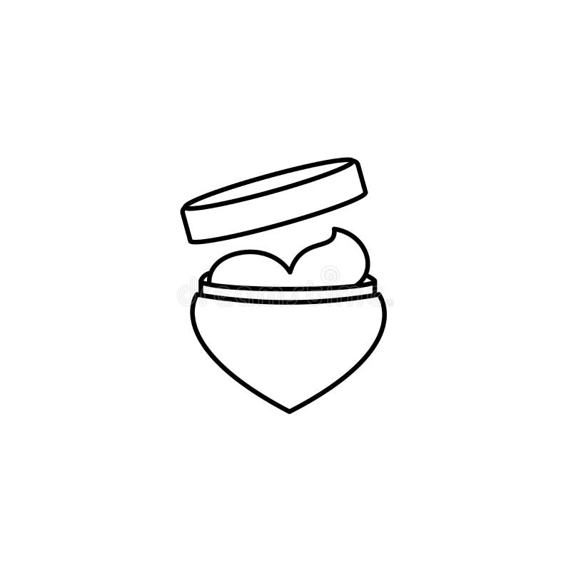 Heart-shaped Cream Packaging Stock Vector - Illustration of product