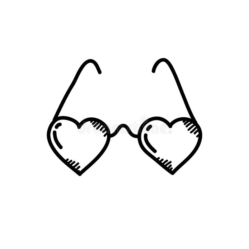 glasses for heart shaped