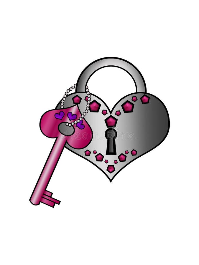Heart Shaped Lock Tattoo Heart Under Lock And Key Forever Love Stock Illustration Illustration Of Close Steel 177179436