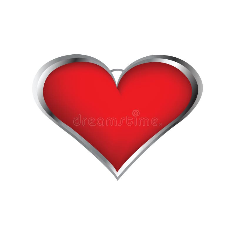 Heart shaped locket stock illustration