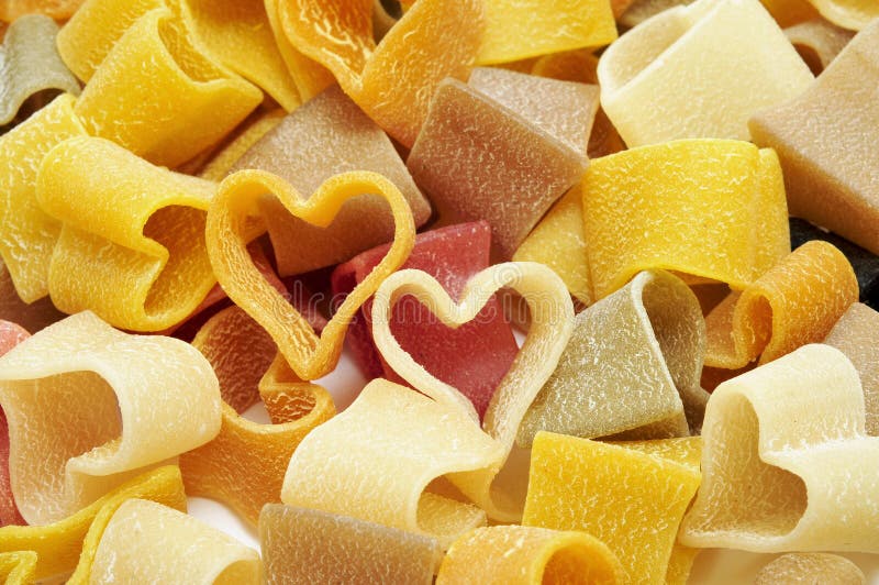 Heart shaped pasta stock image. Image of nutrition, nutritious 17670793
