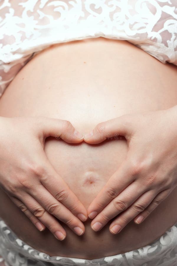Heart Shaped Pregnancy Portrait