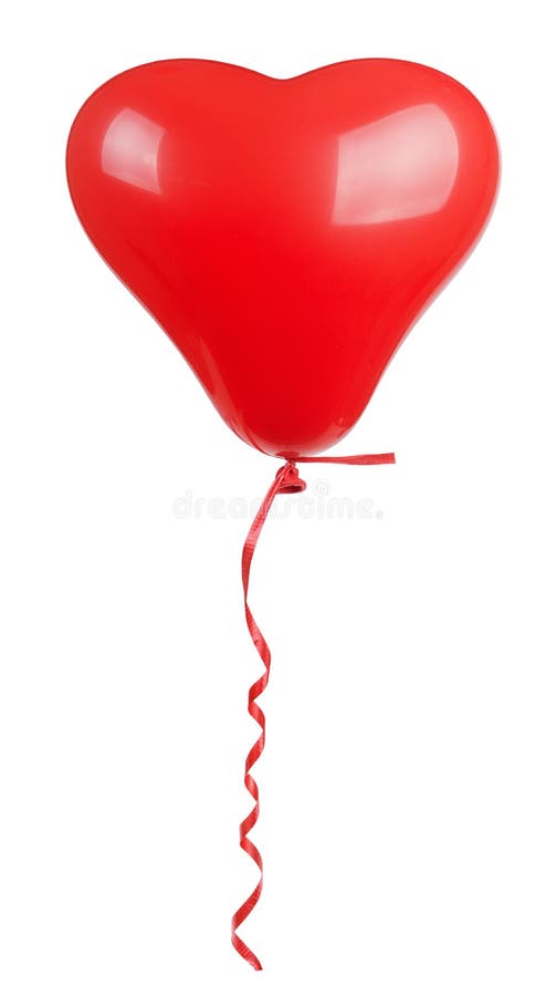 Heart shaped red balloon