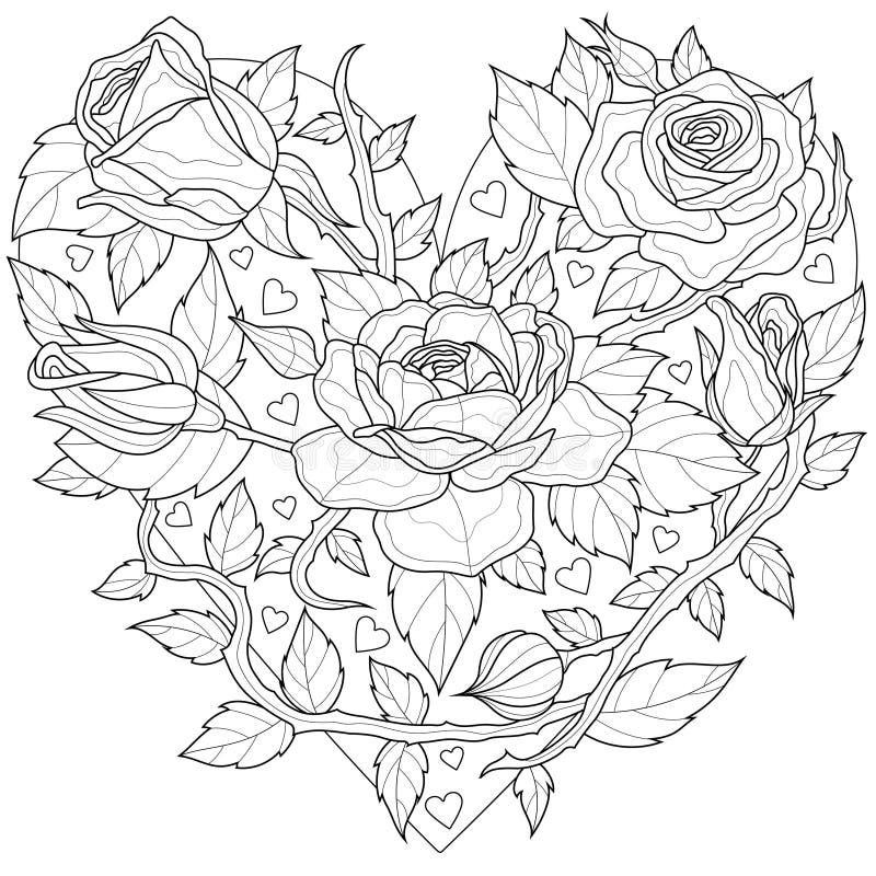 Heart Tattoo Roses Stock Illustrations – 638 Heart Tattoo Roses Stock ...