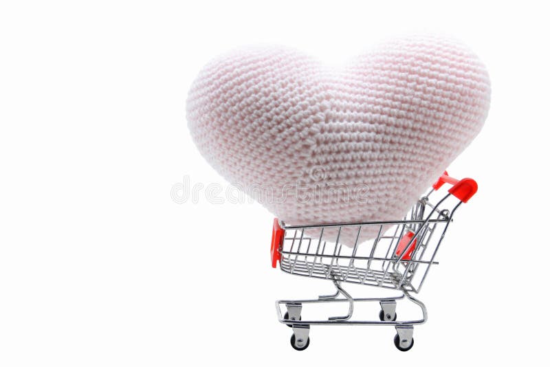 Heart shopping cart