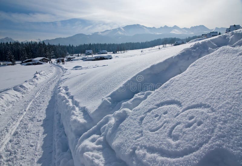 Heart in snow