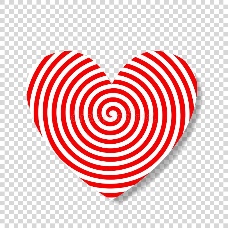 Hypnosis spiral in shape of heart. vector illustration Hypnosis spiral in shape of heart. vector illustration