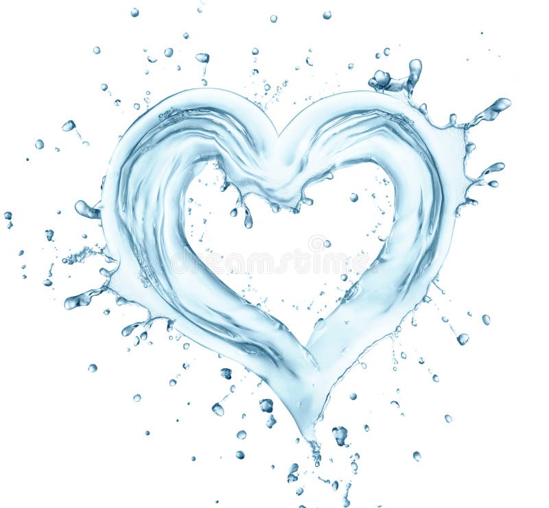 Heart from water stock image. Image of wave, liquid, fresh 36377151