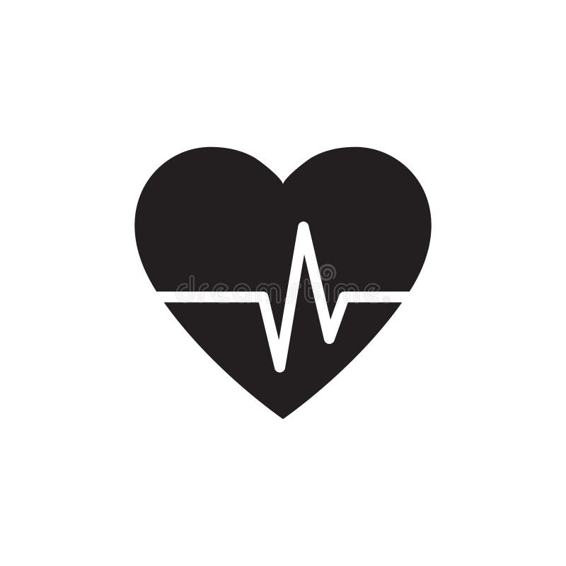 Heart Beat Pulse Icon Vector Illustration. Heart Beat Monitor Pulse Line  Art Vector Icon. Heartbeat Line Icon Vector Illustration. Stock Photo -  Image of diseases, love: 218054140