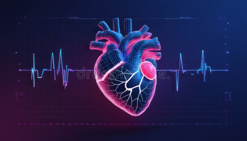 Heartbeat of Technology - a Digital Pulse of Innovation Stock ...