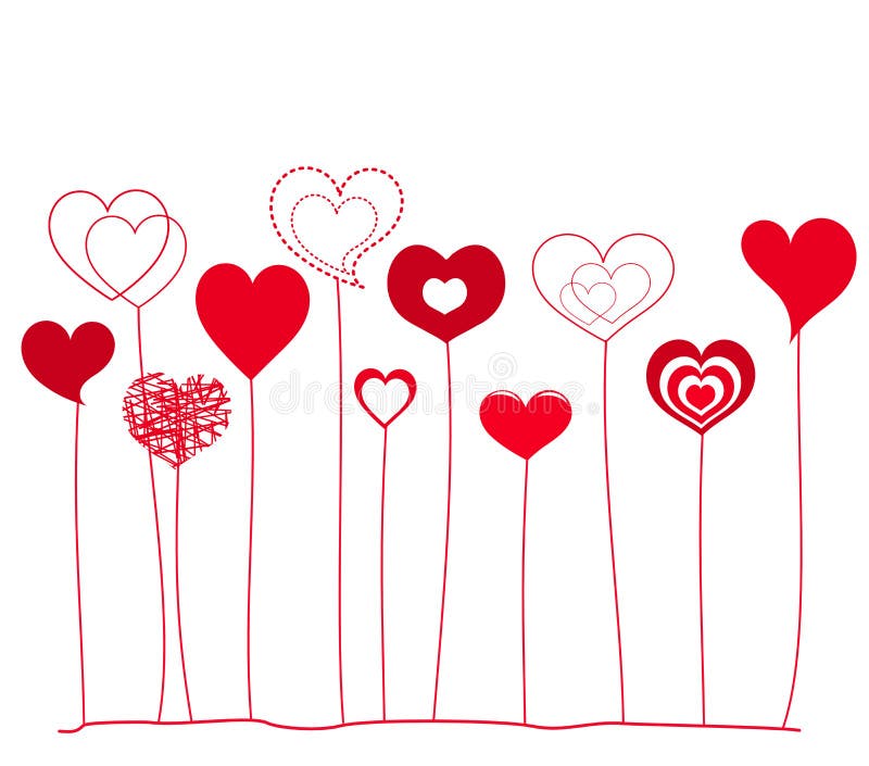 Frame of hearts stock vector. Illustration of valentine - 28769589