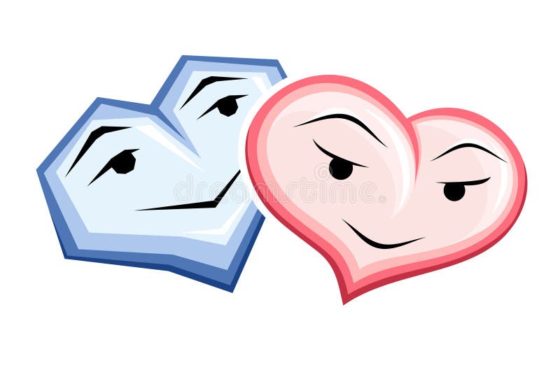 Hearts royalty free illustration