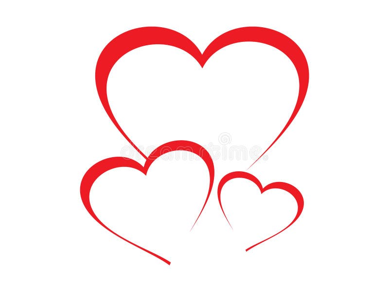 Hearts Background stock illustration