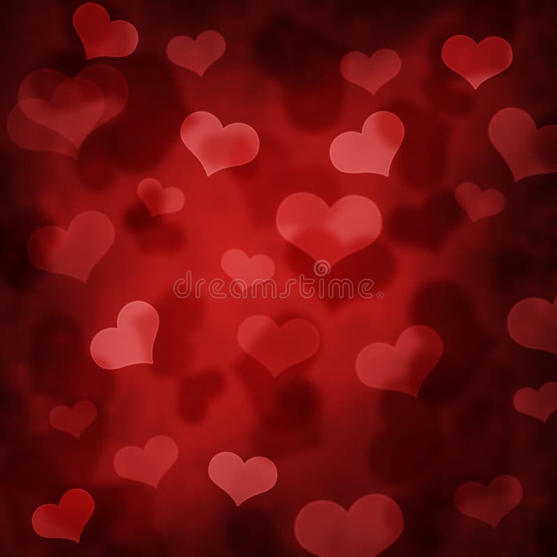 Valentine Hearts Background Stock Illustration - Illustration of magic ...