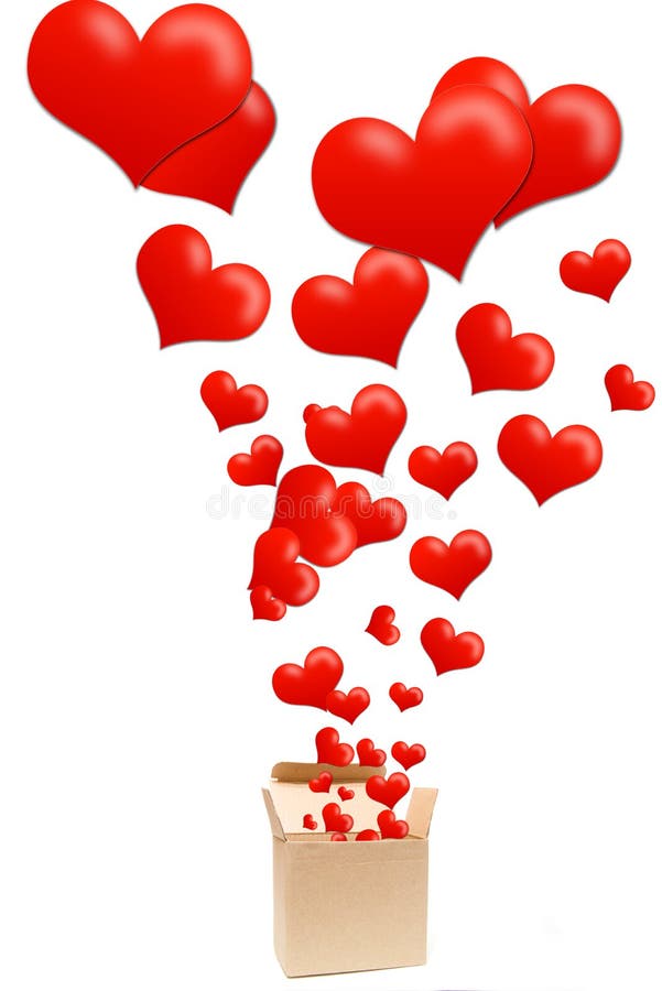 Hearts from the cardboard box