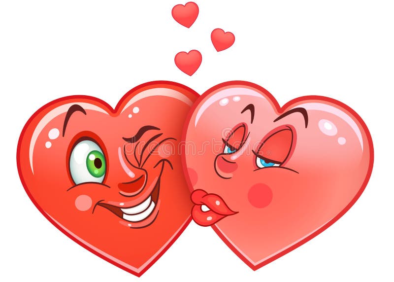 Hearts Emoticons Smiley Emoji. Female, design.