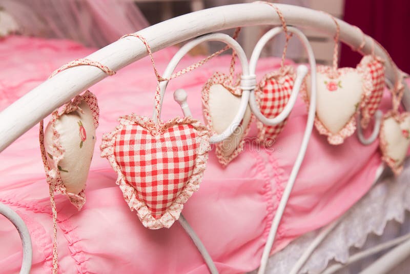 Hearts of fabric stock photo Hearts of fabric stock photo