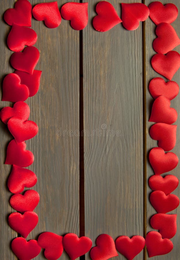 Hearts frame stock photo. Image of border, background 47818146