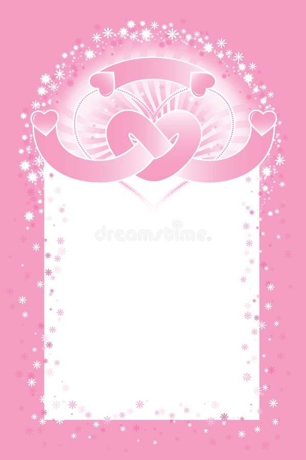 Hearts knot background