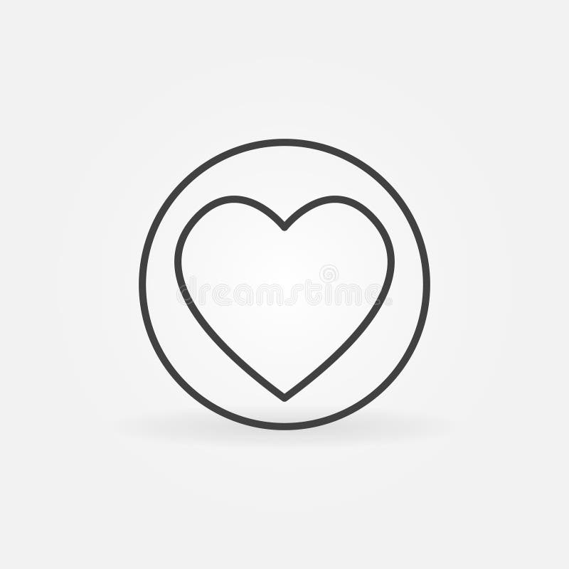Hearts Playing Card Suit vector concept round linear icon or symbol vector illustration