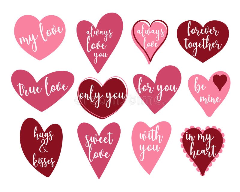 Animated Valentine Heart Stickers for Scrapbooking and Invitations