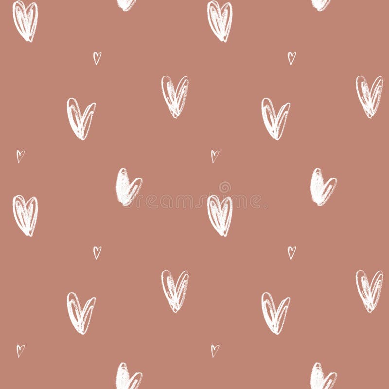 Mini Doodle Hearts Coral Vinyl Mini Doodle Hearts Coral Vinyl