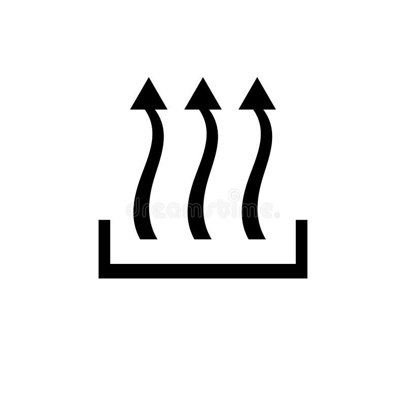 Heat icon three arrow up concept stock illustration Heat icon three arrow up concept stock illustration