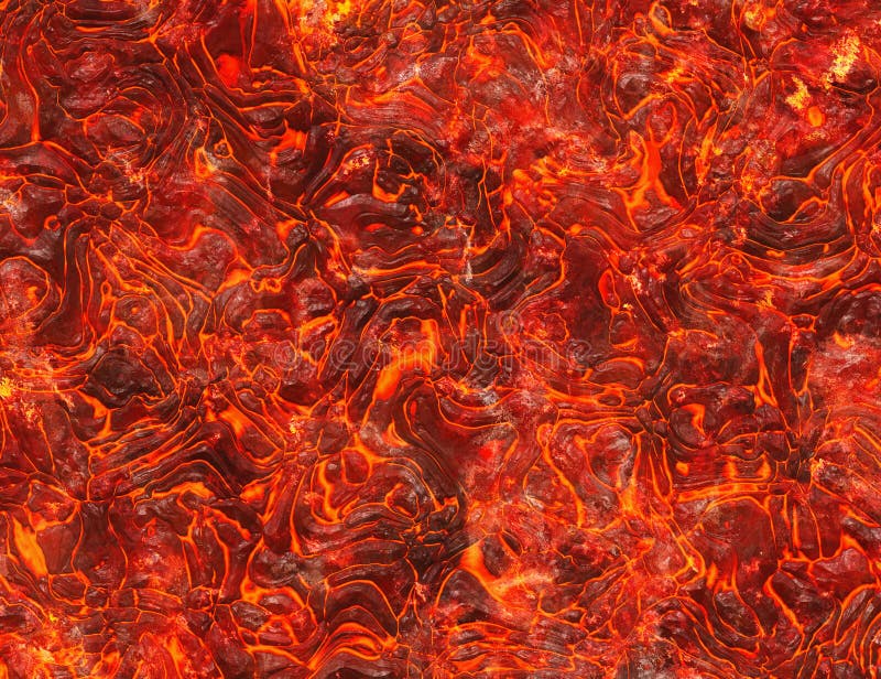 Heat Red Lava Texture of Eruption Volcano Stock Illustration