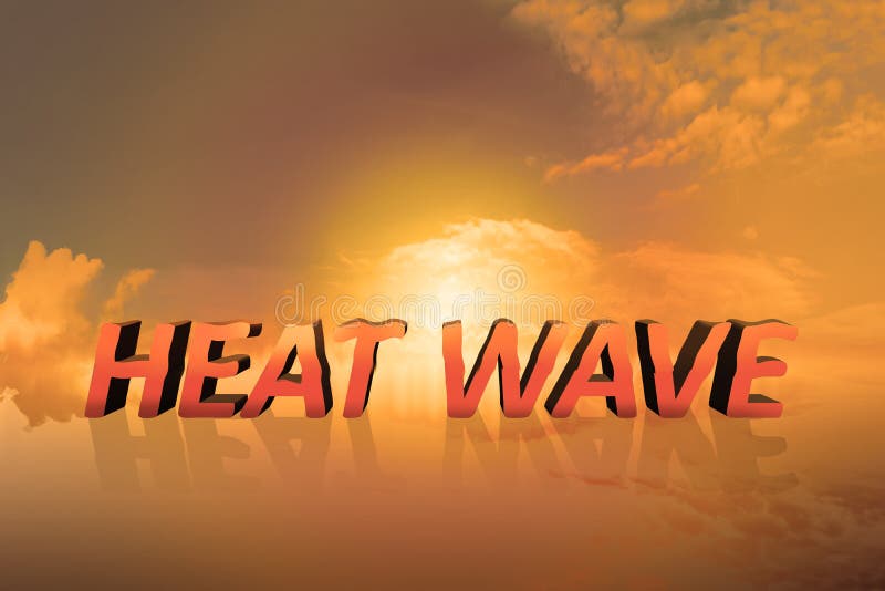 Heat wave concept vector illustration Heat wave concept vector illustration