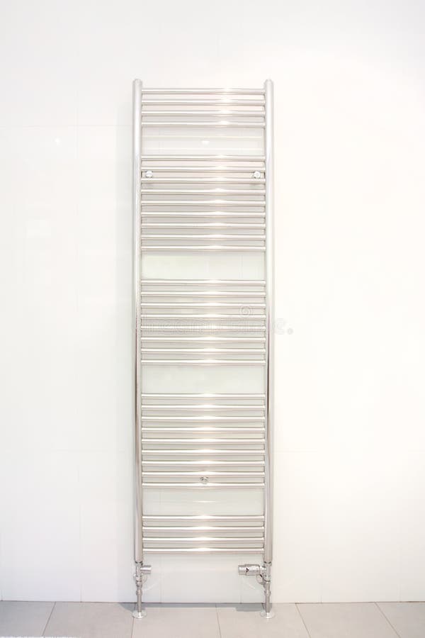 Heated towel radiator stock image. Image of desing, empty 19476413