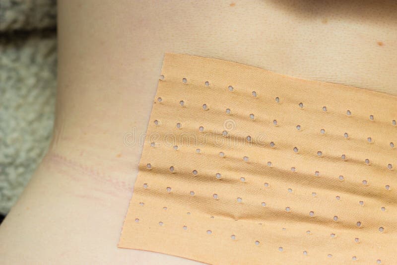 Heating Pad, Plaster Bandage On Back Stock Image Image of back, pain 92470999