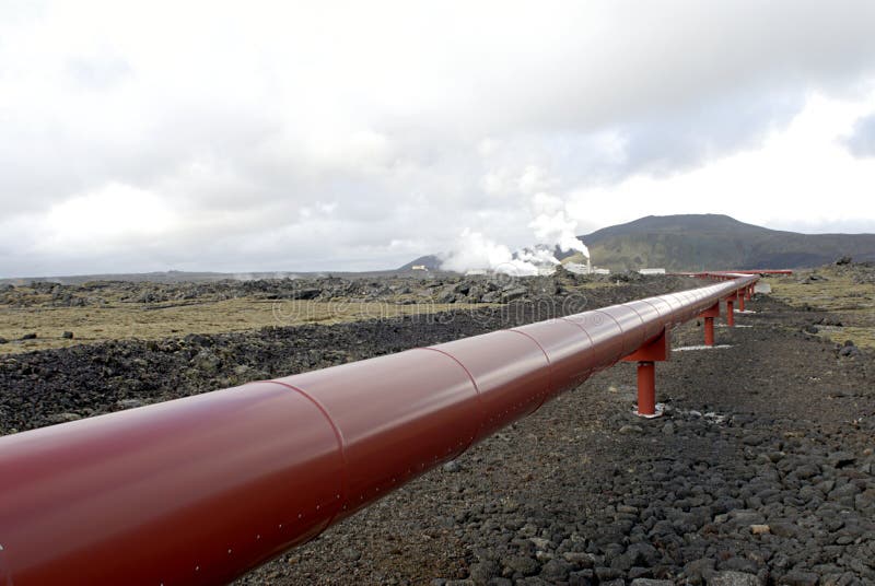 Heating pipes in Iceland