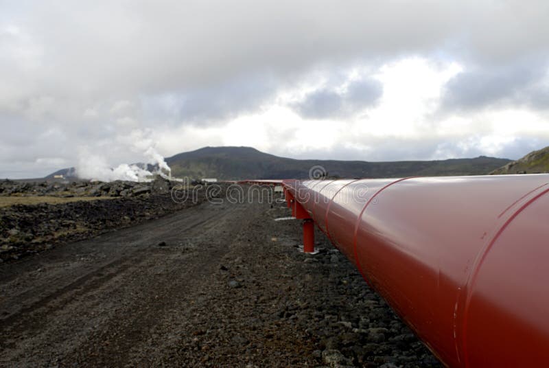 Heating pipes in Iceland