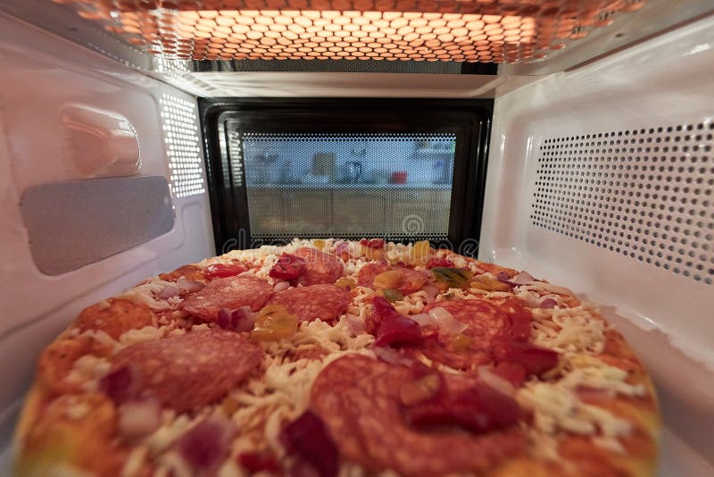 Heating Food in a Microwave Oven Stock Photo - Image of kitchen, door:  236057510