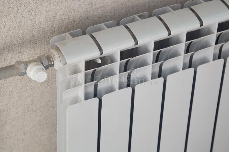 Heating Radiator. Heating of the House with the Help of a Water Heating