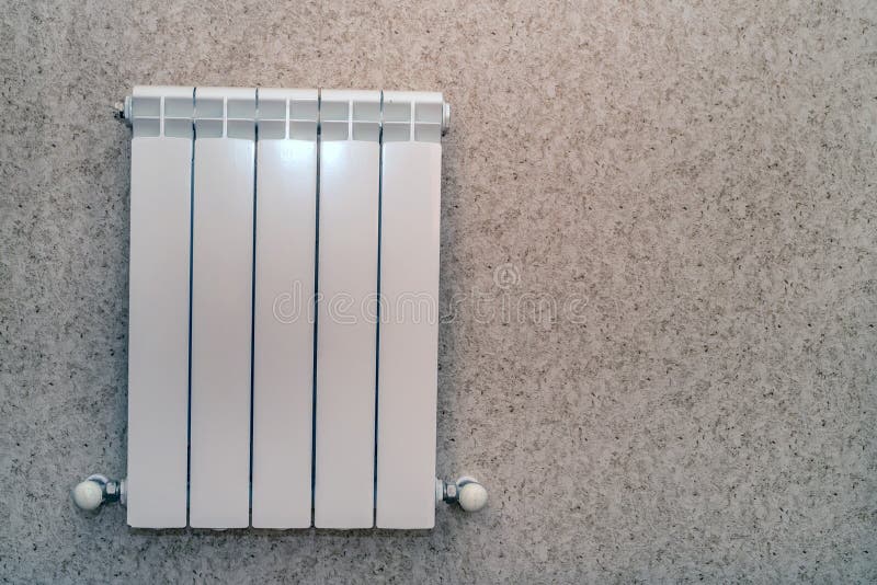Heating radiator in room stock image. Image of heat, install 90445853