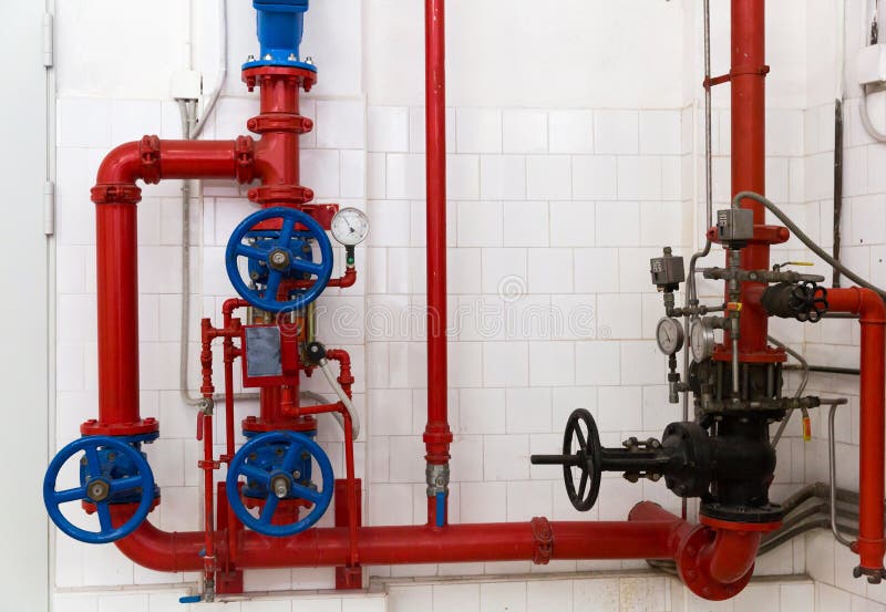 Heating System in Boiler Room Stock Photo Image of room, tube 248525358