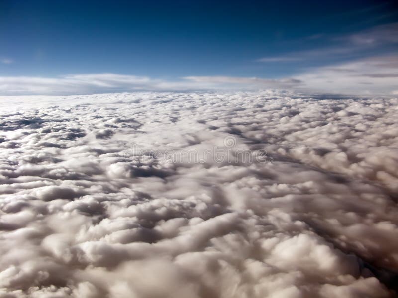 Heavenly clouds as seen from a plane.